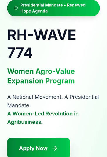 RH-WAVE 774 – Women Agro-Value Expansion Program 2026 & How to Apply